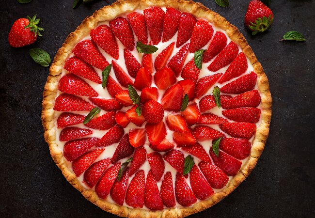 Recette de la tarte aux fraises