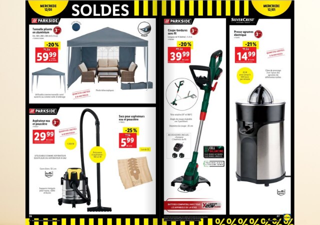 Soldes chez Lidl à partir du 12 janvier