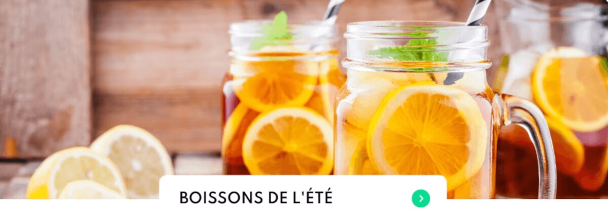 Voir recettes de boissons rafraîchissantes