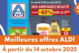 Catalogue ALDI du 14 au 20 octobre 2025 : les meilleures offres