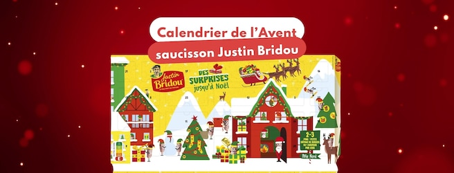 Calendrier de l'avent saucisson Justin Bridou 2024