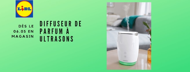 Diffuseur de parfums à ultrasons LIDL à moins de 20€ l'unité