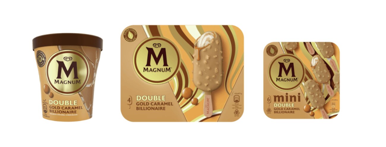 Nouveau Magnum : Double Caramel Gold Billionaire