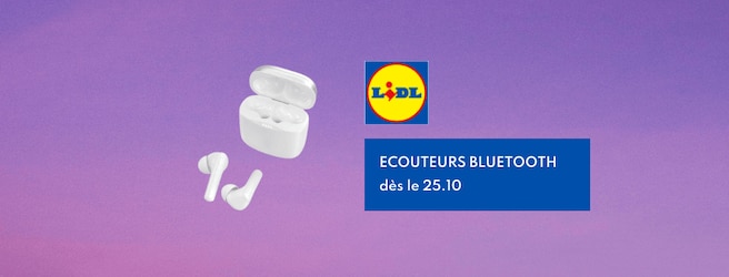 Zoom sur les écouteurs sans fil Bluetooth Lidl