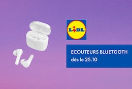 Zoom sur les écouteurs sans fil Bluetooth Lidl