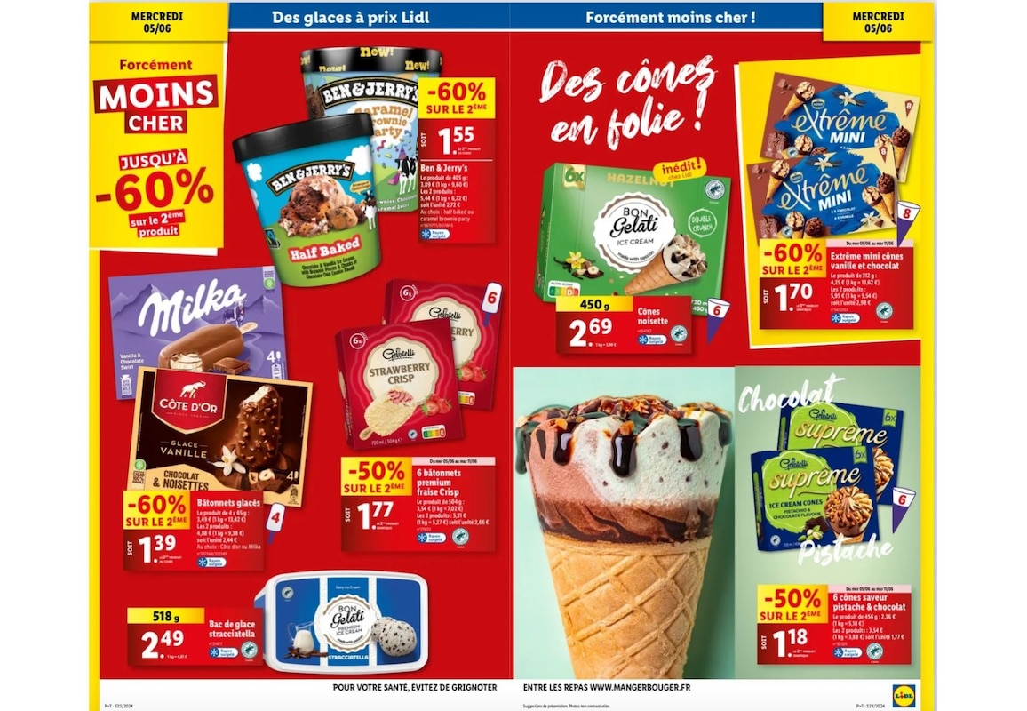 foire aux glaces Lidl