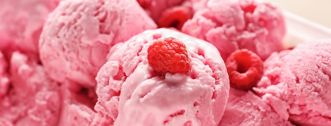 glaces fraise