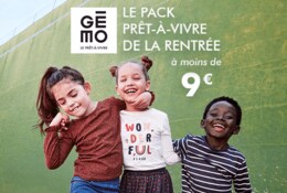 Le pack prêt-à-vivre Gémo pour la rentrée des classes