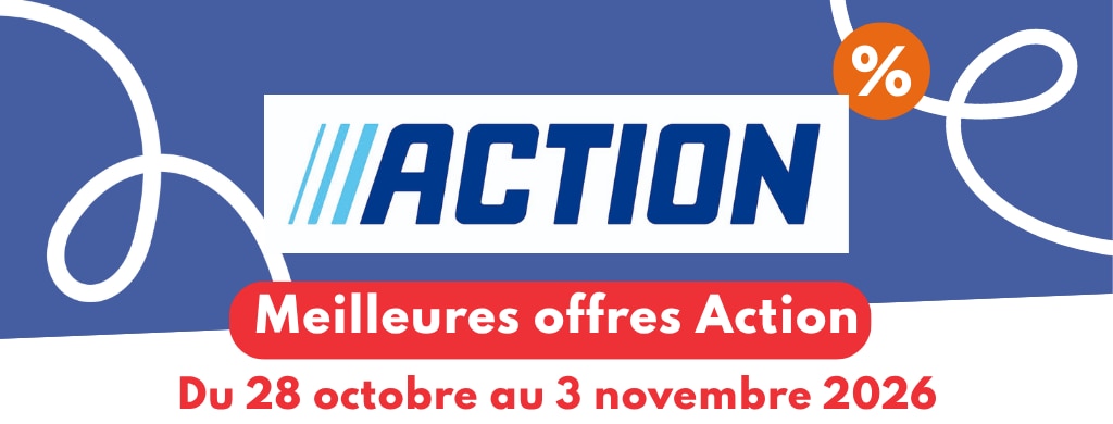 Lire l'article Les meilleures offres Action de la semaine du 21 au 27 octobre Les meilleures offres Action de la semaine du 21 au 27 octobre