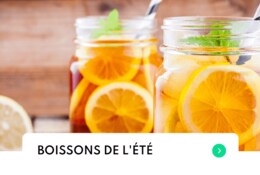 Boissons rafraîchissantes pour l'été