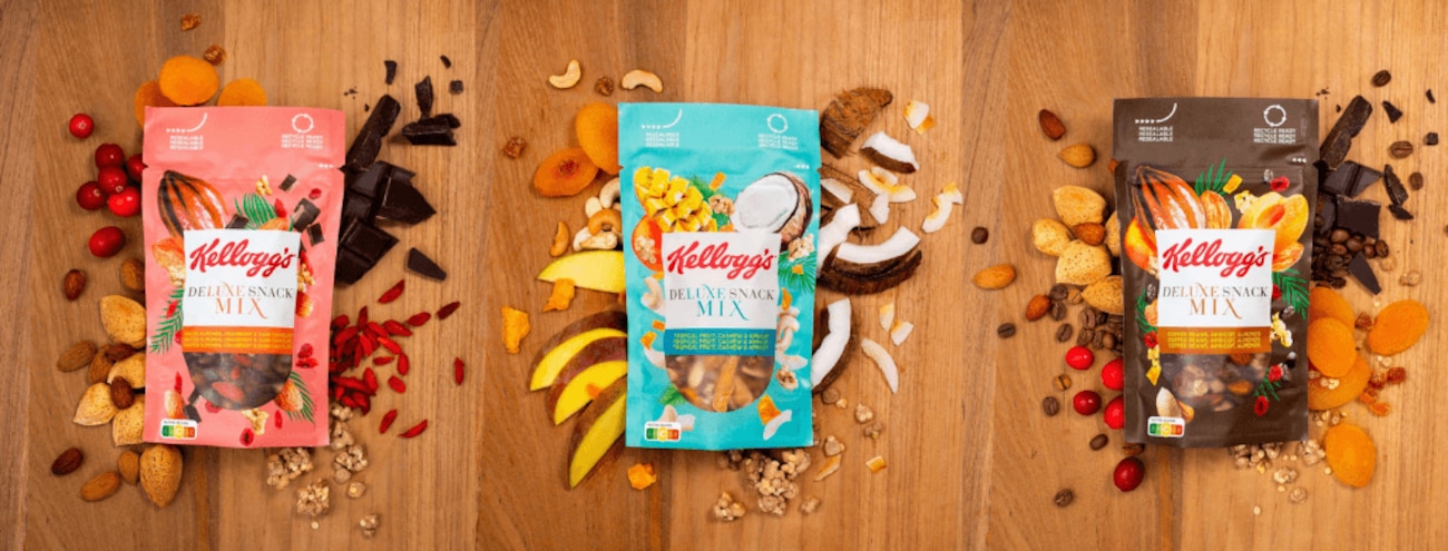Kellogg lance 3 références de snacking apéro