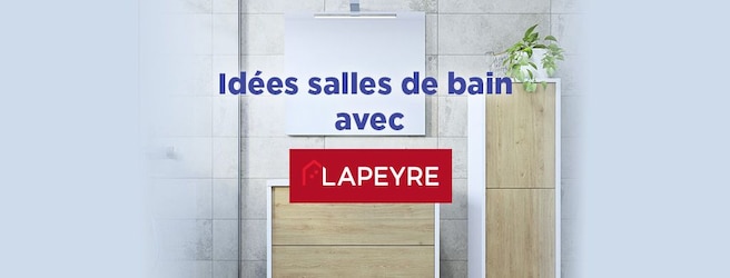 Idées pour aménager une petite salle de bain avec Lapeyre