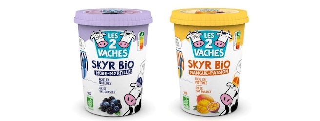 Les 2 vaches sort 2 skyr bio super fruités