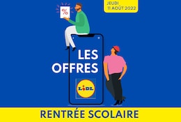 Une rentrée à prix Lidl avec des prix sans TVA 