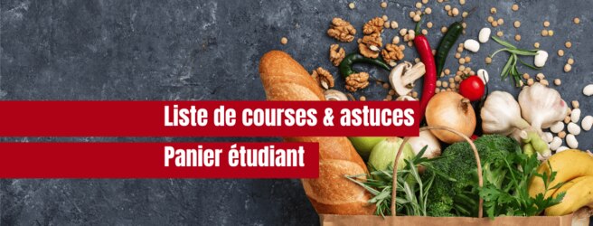 Liste de courses à petit budget pour étudiant