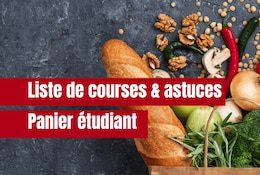 Liste de courses à petit budget pour étudiant 