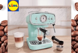 Zoom sur la machine à espresso Silvercrest chez Lidl