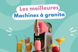 Machine à granita Ninja slushi avec différentes boissons glacées disposées autour.