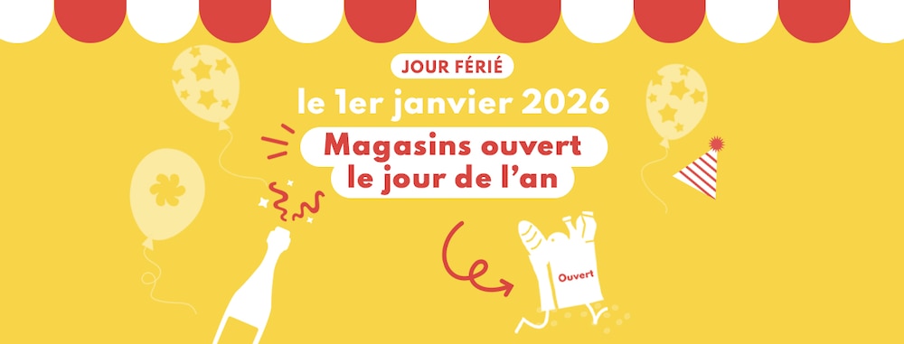 Quels sont les magasins ouverts le 1er janvier 2026 ?