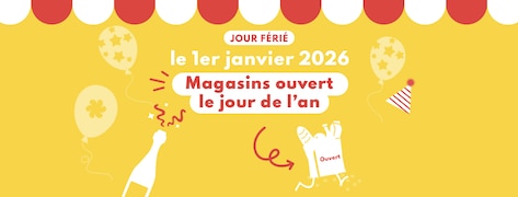 Quels sont les magasins ouverts le 1er janvier 2026 ?