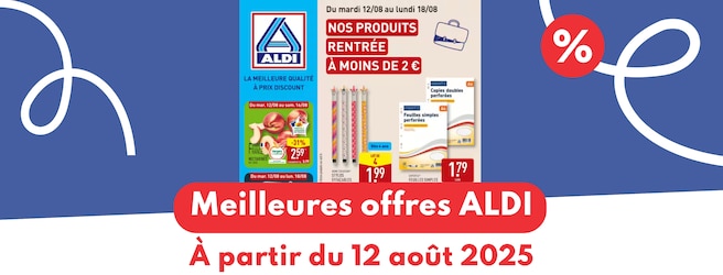 Meilleures offres ALDI du 12 août