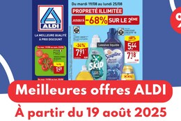 Meilleures offres ALDI du 19 août.