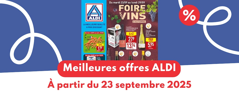 meilleures offres ALDI 23 septembre 2025