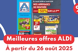 Meilleures offres ALDI du 26 août