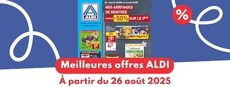 Meilleures offres ALDI du 26 août