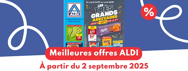 Meilleures offres ALDI du 2 septembre