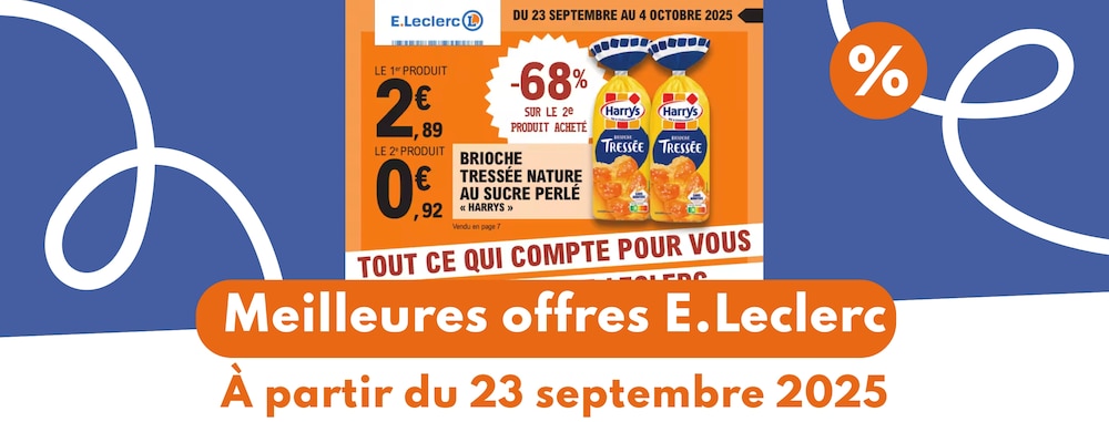 meilleures offres E.Leclerc 23 septembre 2025