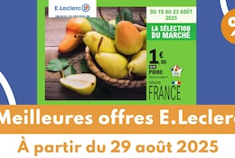 Meilleures offres E.Leclerc du 29 août