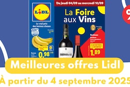Meilleures offres lidl du 4 septembre 2025
