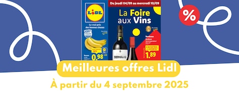 Meilleures offres lidl du 4 septembre 2025