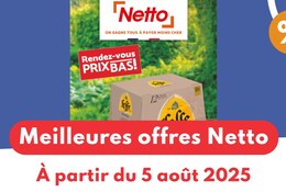 Meilleures offres Netto du 5 août