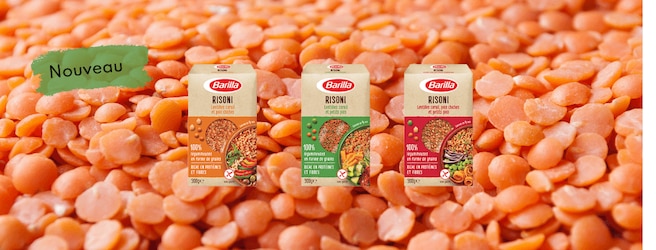 Barilla imagine 3 saveurs de risoni à base de légumineuses