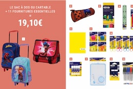 Offre spéciale rentrée avec un cartable tout compris à 19,10€ chez ALDI