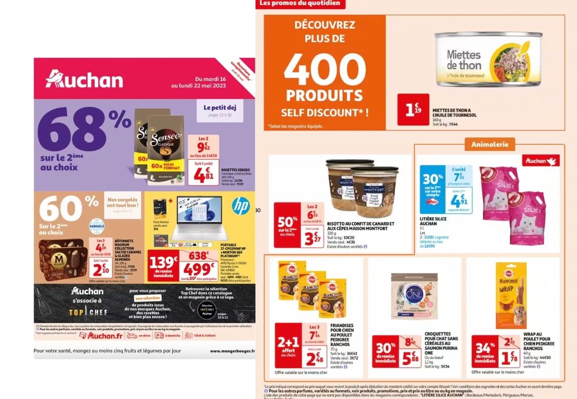 offres animaux Auchan