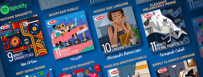 Barilla imagine des playlists Spotify pour cuire les pâtes !