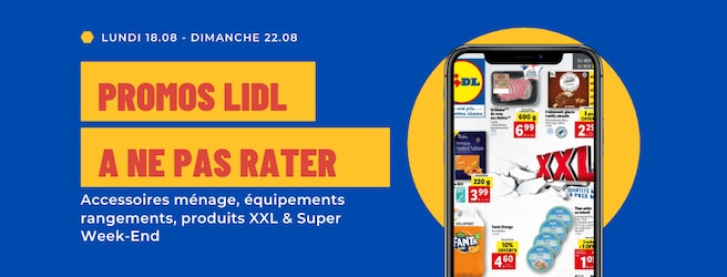 Promos Lidl : accessoires maison, rangements, équipements & super week-end