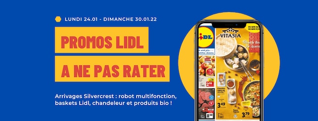 Offres Lidl à ne pas rater du 24 au 30 janvier 2022 : promos, arrivages, nouveautés