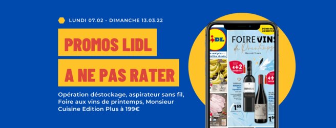 Arrivages et promos Lidl à ne pas rater du 7 au 13 mars 2022