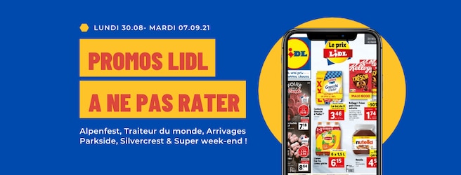 Les offres inratables Lidl du 30.08 au 07.09