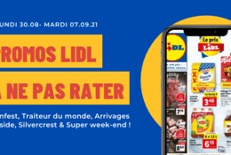 Les offres inratables Lidl du 30.08 au 07.09