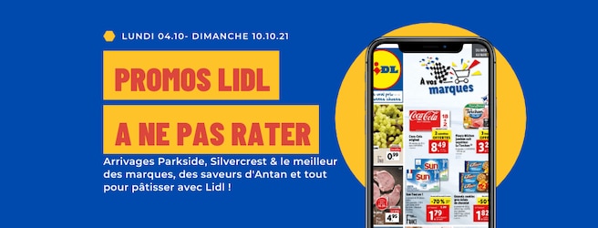 Les offres inratables Lidl du 04.10 au 10.10