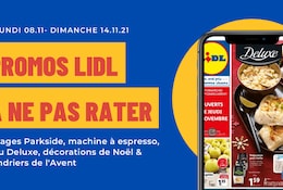 Les offres inratables Lidl du 8 au 14 novembre 2021