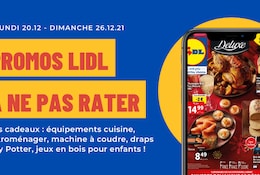 Les offres inratables Lidl du 20 au 26 décembre 2021