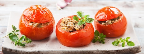 Tomates farcies à la viande.