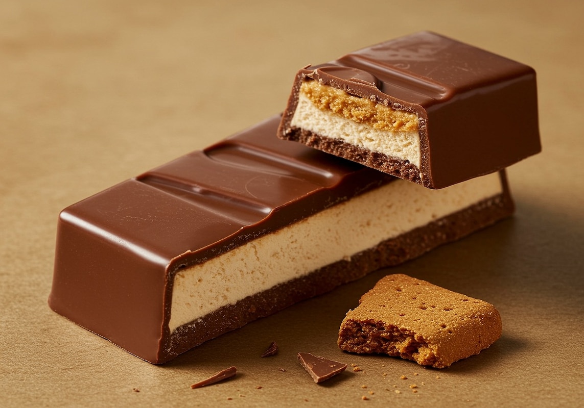 Tablette de chocolat glace-spéculoos.