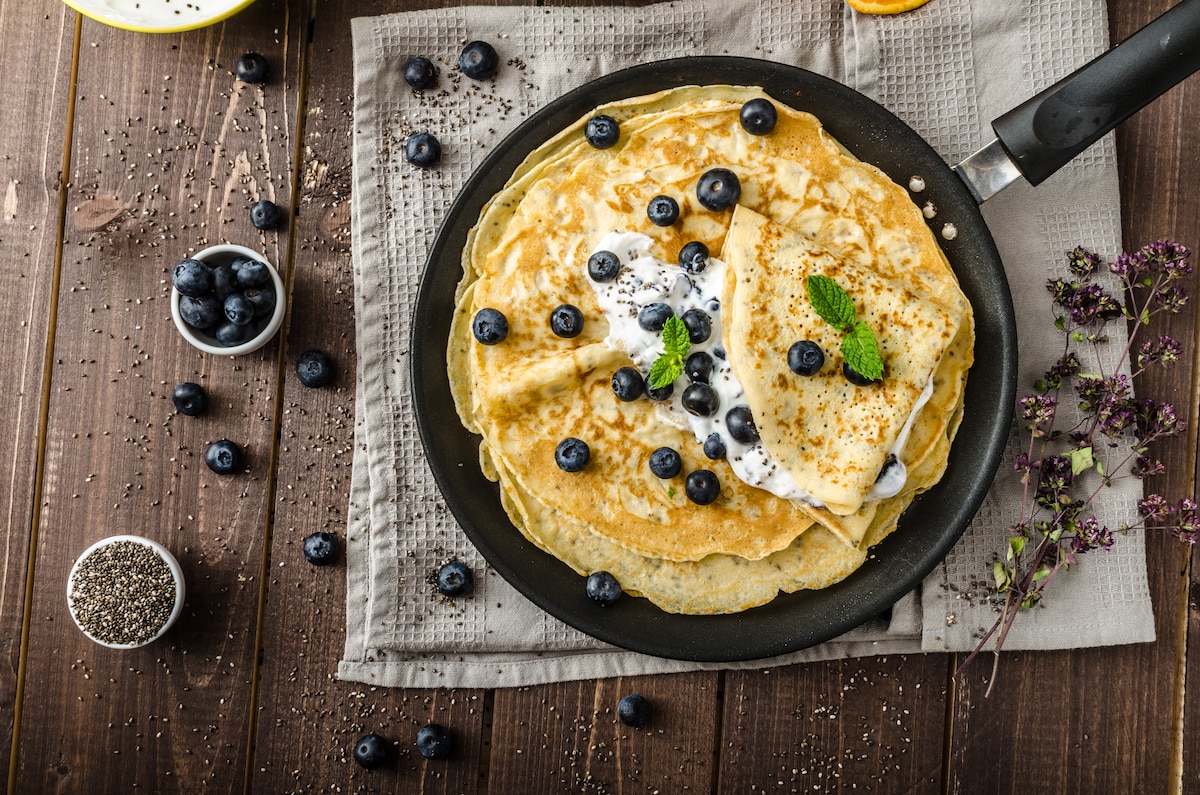 crêpes graines de chia